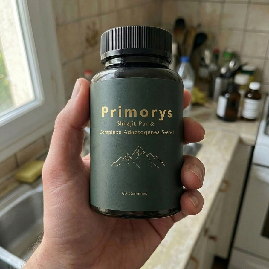 Primorys — Shilajit pur & complexe adaptogènes 5-en-1, 60 gummies