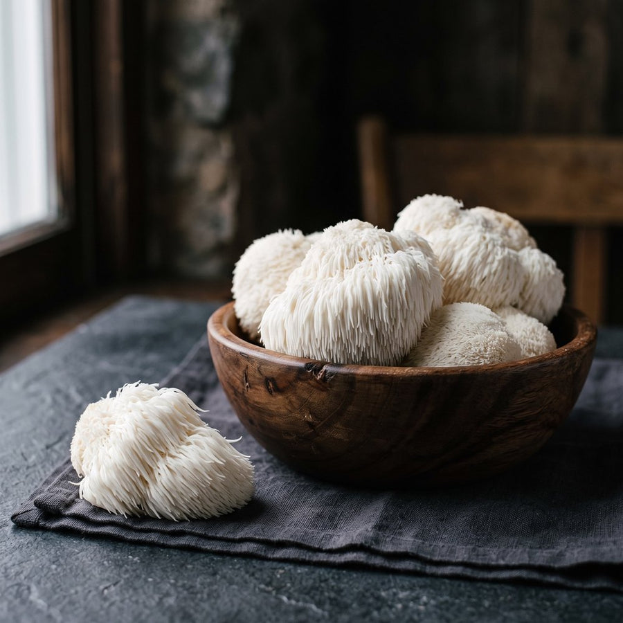 Champignons Lion's Mane (Hericium erinaceus) frais